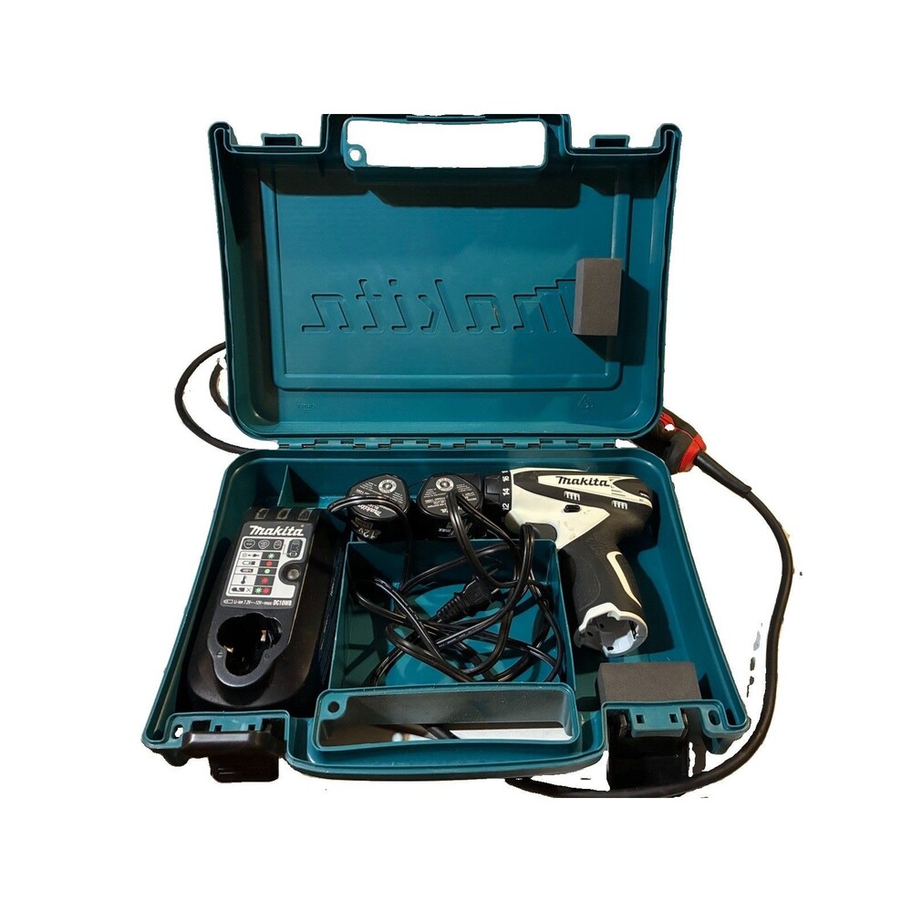 Makita DF010D 10.8V Li-Ion Drill/Driver Kit 2x BL1014 DC10WB Case
